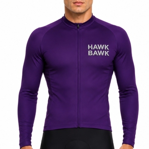 Camiseta de ciclismo ajustada para hombre, camiseta deportiva para ciclistas activos modernos, ropa de ciclismo de manga larga para ciclistas activos modernos al aire libre - Product Image 1