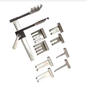 Ensemble d'instruments rétracteurs manuels orthopédiques allemands en acier inoxydable Ralph, 10 lames, durables, réutilisables, pour chirurgie de la colonne vertébrale, ORL, CE - Product Image 4