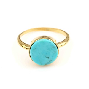 2025 Super calidad Arizona turquesa 10mm eternidad Vermeil anillo único plata fina regalo mujer joyería al por mayor fabricado - Product Image 3