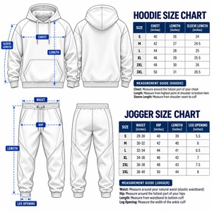 Ensemble sweat à capuche et jogging coupe décontractée pour marques de streetwear en marque blanche et détaillants de vêtements avec support de production OEM - Product Image 5