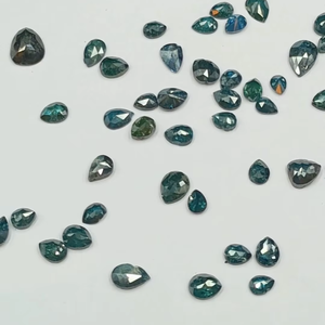Diamante Azul Natural Suelto en Forma de Pera, Gema Facetada Calibrada, Piedra de Joyería al por Mayor - Product Image 1