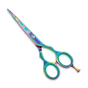 Tijeras de Precisión para Estilismo, con Recubrimiento de Titanio, Tijeras Profesionales de Acero Inoxidable para Cortar el Cabello, Tijeras Giratorias para Barbería - Product Image 1