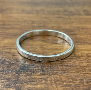 Minimalist Arrow Pattern <b>Stack</b> <b>Ring</b> in Sterling <b>Silver</b> Simple Design Jewelry for Everyday Wear Collections - Product Image 3