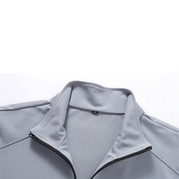 Ensemble de survêtement deux pièces pour homme, personnalisé, hiver, à capuche, avec passepoil incurvé, veste bomber à cordon de serrage et pantalon de jogging, imprimé, 100% coton, décontracté