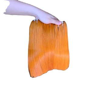 Perruques de cheveux bruts vietnamiens 2023, la meilleure qualité avec les cheveux vietnamiens 100% vierges de couleur orange - Product Image 2