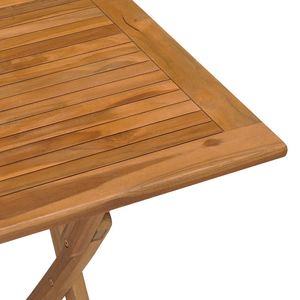 Table de repas d'extérieur fabriquée à la main en teck durable - Product Image 6