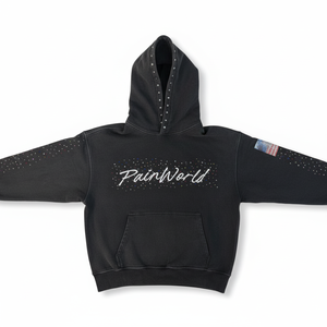 Sudadera con capucha personalizada de alta calidad, 100% algodón, con cremallera, para hombre y mujer, con logotipo bordado personalizado y pedrería, cómoda. - Product Image 4