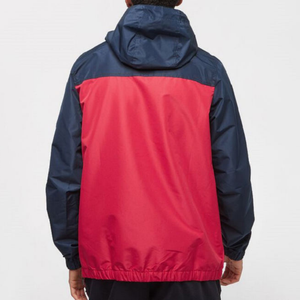 Designer Half Zipper Jacket Men <b>Black</b> Solid Color Jacket Lightweight <b>Windbreaker</b> Jacket - Product Image 5