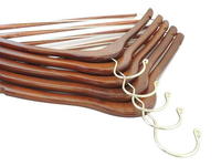 Ensemble de cintres en bois écologiques pour chemises, saris et organisation de la garde-robe, cintres en bois robustes, artisanat en bois