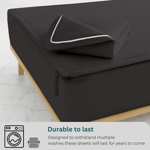 Sábana Ajustable Premium con Cierre de Cremallera Fácil de Usar |   Tela Suave y Transpirable |   Colchón Perfecto, Sin Arrugas, Confortable |   2026 - Product Image 5