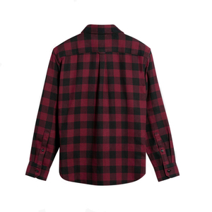 Chemises en flanelle à carreaux en mélange de coton épais teint en fil avec poignets boutonnés, disponibles dans toutes les couleurs et tailles, chemise en flanelle personnalisée - Product Image 2