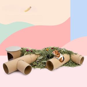 Tunnel et cachette modulables multifonctionnels pour hamsters, best-sellers, fabriqués à partir <span class=keywords><strong>de</strong></span> tubes <span class=keywords><strong>en</strong></span> carton - Product Image 2
