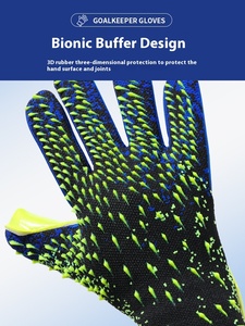 Gants de gardien de but de football, doigts entiers, matériau PU, antidérapants, respirants, séchage rapide, gants de sport unisexes - Product Image 4