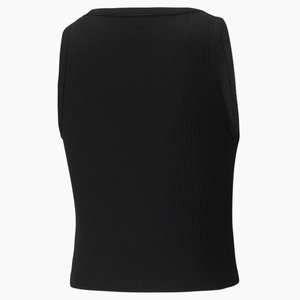Top Corto de Punto para Mujer, Color Negro Sólido, Cuello Redondo, Estilo Minimalista, Tejido Transpirable de Spandex y Poliéster - Product Image 2