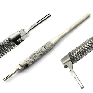 Manche de scalpel dentaire Dentic Implants DS-76, couteau chirurgical réglable en acier inoxydable, longueur 15 cm, rotation à 180 degrés - Product Image 2