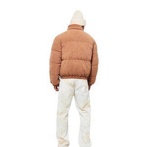 New Design <b>Top</b> Selling Fleece Material Heavyweight Streetwear Design Casual Wear Winters Wholesale Plain <b>Men's</b> Puffer Jackets - Product Image 5
