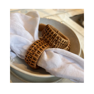 Porte-serviettes tissés blancs, 4 pièces, en stock, pour serviettes en papier et mouchoirs, pour occasions festives, à prix incroyable - Product Image 4