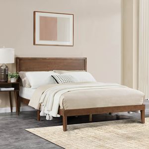 Struttura letto matrimoniale in legno di alta qualità, design robusto e durevole per una casa moderna, crea senza sforzo una camera da letto confortevole - Product Image 2