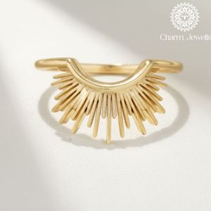 Anillo de Moissanita con Puntas Plateadas y Doradas Charm Jewells, Diseño Minimalista Unisex, Certificado IGI, para Uso Diario - Product Image 3