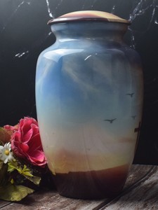 Traditional Handicraft Human Cremation Urn <b>Ashes</b> Storage <b>Box</b> Engraved Urns Bulk <b>Ash</b> Urns for Human & <b>Pet</b> by AYAANS - Product Image 3