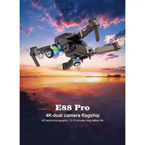 E88 Pro Mini Foldable 4K <b>Camera</b> Drone for Beginners 10km Transmission Range 5km/h Speed 4 Propellers Outdoor Use <b>Remote</b> Control - Product Image 5