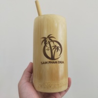 Tazas de café reutilizables de bambú, logotipo personalizado Natural, de Vietnam