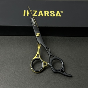 Tijeras de peluquería de estilo clásico de 6 pulgadas con filo de cuchilla para uso profesional y doméstico. - Product Image 1