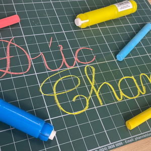 Dustless Colored <b>Chalk</b> High Density Materials Non-Toxic 3 Vibrant Color <b>Chalk</b> for Outdoor Play and Chalkboard - Product Image 6