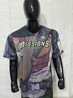 Grosir Jersey Baseball Amerika Jahitan Rapi 2025 Custom Ukuran Besar Dewasa Kerah V Lengan Pendek Cetak Digital