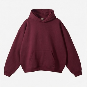 Women Custom Oversized <b>Long</b> Sleeve Pullover Hoodie Solid Pattern Drop Shoulder Streetwear High Quality Fashion <b>Sweatshirt</b> - Product Image 1