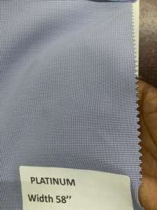 ผ้าเชิ้ตโพลีคอตตอนเกรดพรีเมียม Garavani กว้าง 58 นิ้ว ย้อมสีพื้น 120gsm ผลิตจากโรงงาน จำหน่ายส่ง ผ้าสำหรับตัดเย็บเสื้อผ้าเด็กอินเดีย - Product Image 3