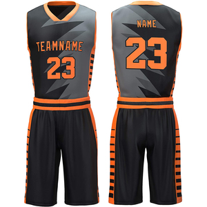 Custom <b>Black</b> Basketball Jersey Shorts Set Pink Accent Stripe Sublimated Team Uniform Breathable Training <b>Mens</b> Basketball Kits - Product Image 4