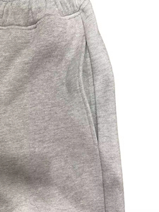 กางเกงขาสั้นลำลองสำหรับออกกำลังกาย ผ้าฝ้ายฟลีซ 100% หนัก 400 กรัม แบบสั่งทำพิเศษ ไซส์พลัสสำหรับผู้ชาย กางเกงขาสั้นแบบสวมใส่สบาย ลายเรียบ - Product Image 4