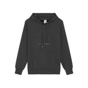 Vente en gros Pull-over Impression Velours de coton Sweat à capuche unisexe uni épais Logo personnalisé vierge Sweatshirts à capuche pour hommes - Product Image 3