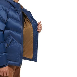 Custom Color Size Logo Front Patchwork Unisex Puffer Jacket Winter Warm <b>Bubble</b> <b>Coat</b> New Fashion 2025 Wholesale - Product Image 2