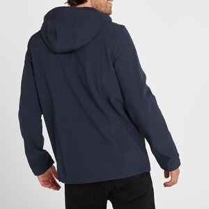 Veste softshell pour homme de haute qualité pour l'hiver avec fermeture éclair et tissu tissé, design de logo personnalisé, veste softshell pour homme - Product Image 2