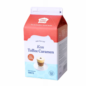 Crema No Láctea para Bebidas, la Más Vendida al por Mayor, Servicio OEM/ODM, Crema de Postre Caramelo Toffee HALAL 500G para Café y Té con Leche Caliente - Product Image 1