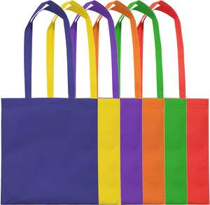 Commercio all'ingrosso Custom Private Label W Die D Cut Handle Grocer Tote borse per la spesa in tessuto Non tessuto laminato ad ultrasuoni riutilizzabili in Pp con Logo - Product Image 5