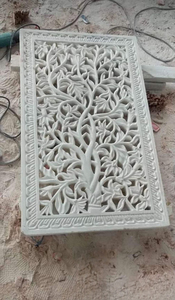 Panneaux muraux décoratifs en marbre sculpté - Panneaux muraux extérieurs modernes hautement polis, découpés CNC, sur mesure HAYAT - Product Image 3