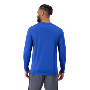T-shirts de performance pour hommes de qualité supérieure, couleur noire, col rond, tricotés, couleur unie, manches longues, personnalisés, en provenance du Bangladesh. - Product Image 6