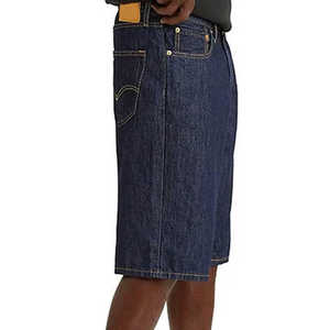 Top Popular Jorts Men's Denim Shorts Mid-Waist Baggy Style Washed Jeans Shorts With shorts for Pattern Denim Ripped - Product Image 4