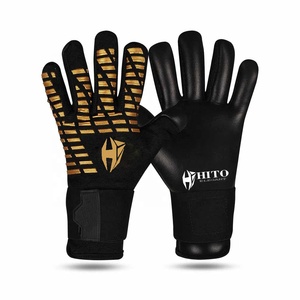 Gants de gardien de but de football de qualité supérieure, design personnalisé, paume avant en latex allemand, dos en silicone imprimé, caoutchouc à rouleaux négatifs, T-Tab - Product Image 1