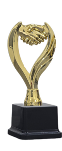 •Decorative plastic <b>trophy</b> with strong base support. - Product Image 2