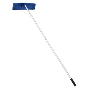 Rastrello da Neve con 24 Lame in Plastica PP, Ruote Raschiatrici Regolabili da 3,8-18,2 Piedi, Manico Antiscivolo per Rimozione Neve - Product Image 5