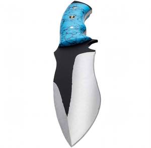 Outil utilitaire d'extérieur personnalisé à lame pleine avec manche en résine composite turquoise - Product Image 2