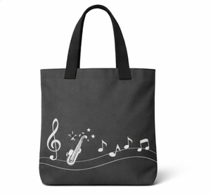 Custom Logo COTTON VOYAGE <b>Canvas</b> <b>Tote</b> Bag Solid color with Black Handles Medium Size Daily Use Shopping Bag - Product Image 4