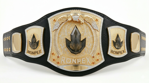 เข็มขัดแชมป์สั่งทำพิเศษ Ronpex International ขายส่ง หนา 1 ซม. ทำจากทองเหลือง ซิงค์ และสายหนัง อุปกรณ์ศิลปะการต่อสู้ - Product Image 6