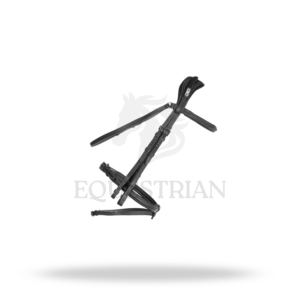 Bridon anatomique avec surpiqûres décoratives, taille complète, pour l'équitation anglaise, confort du cheval - Product Image 3