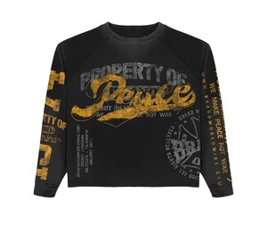 เสื้อยืดแขนยาวทรงบ็อกซี่แบบครอป รุ่นวินเทจ พิมพ์ลายสกรีน ผ้าสองชั้น ขอบดิบ แต่งลายขาดๆ แบบวินเทจ ปี 2026 สำหรับผู้ชาย - Product Image 6