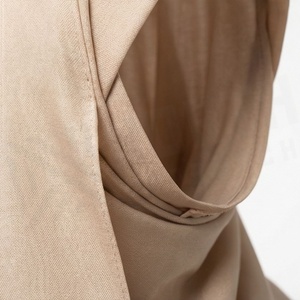 Women Solid Color Polyester Hijab Chiffon Skin-Friendly Daily Wear Middle East Ethnic Scarf Shawl - Product Image 4